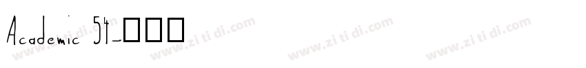 Academic 54字体转换